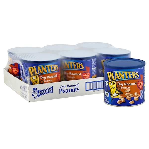 Planters Planters Dry Roasted Salted Peanuts 52 oz. Tin, PK6